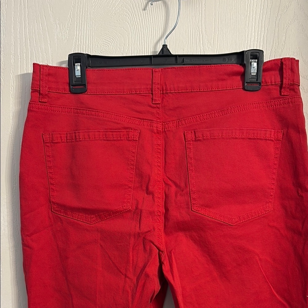 Gloria Vanderbilt Red Cropped Ankle Jeans - Picture 5 of 5